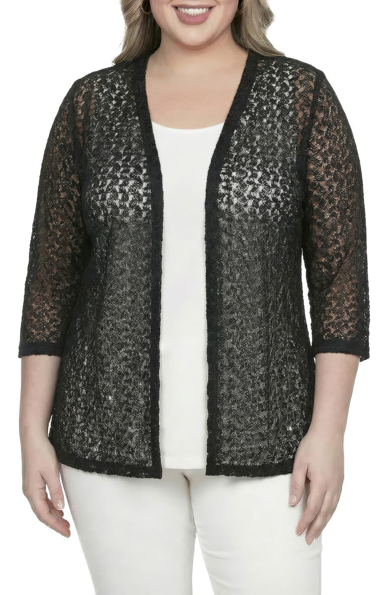 Standards & Practices Lace Open Front Cardigan, Main, color,