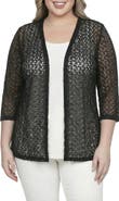 Standards & Practices Lace Open Front Cardigan