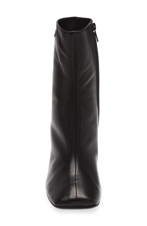 Courrèges Square Toe Bootie In Black