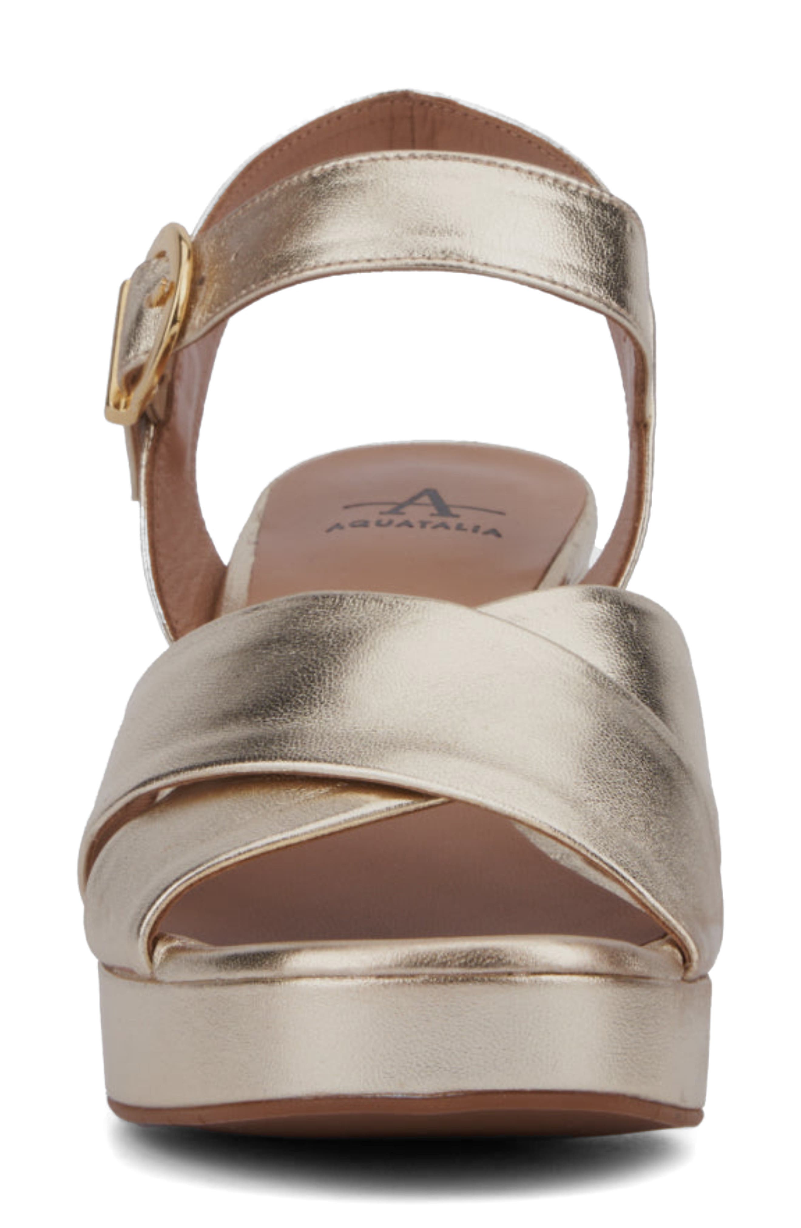 Mianna Platform Sandal, Alternate, color, PLATINO