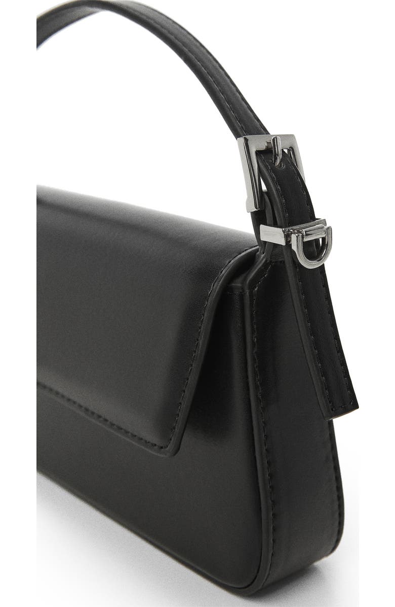 MANGO Faux Leather Top Handle Bag, Alternate, color,