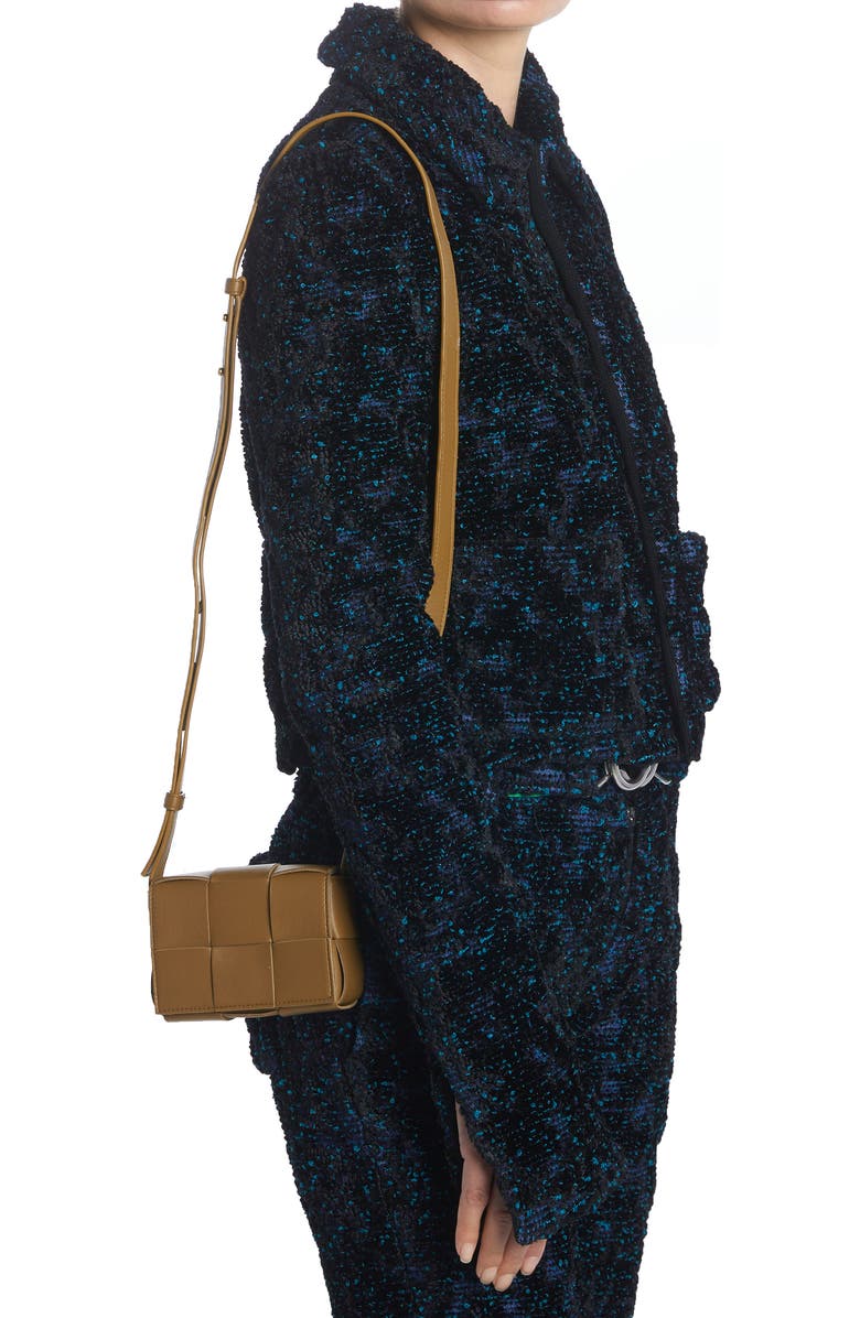 Bottega Veneta Mini Cassette Intrecciato Leather Crossbody Bag, Alternate, color,