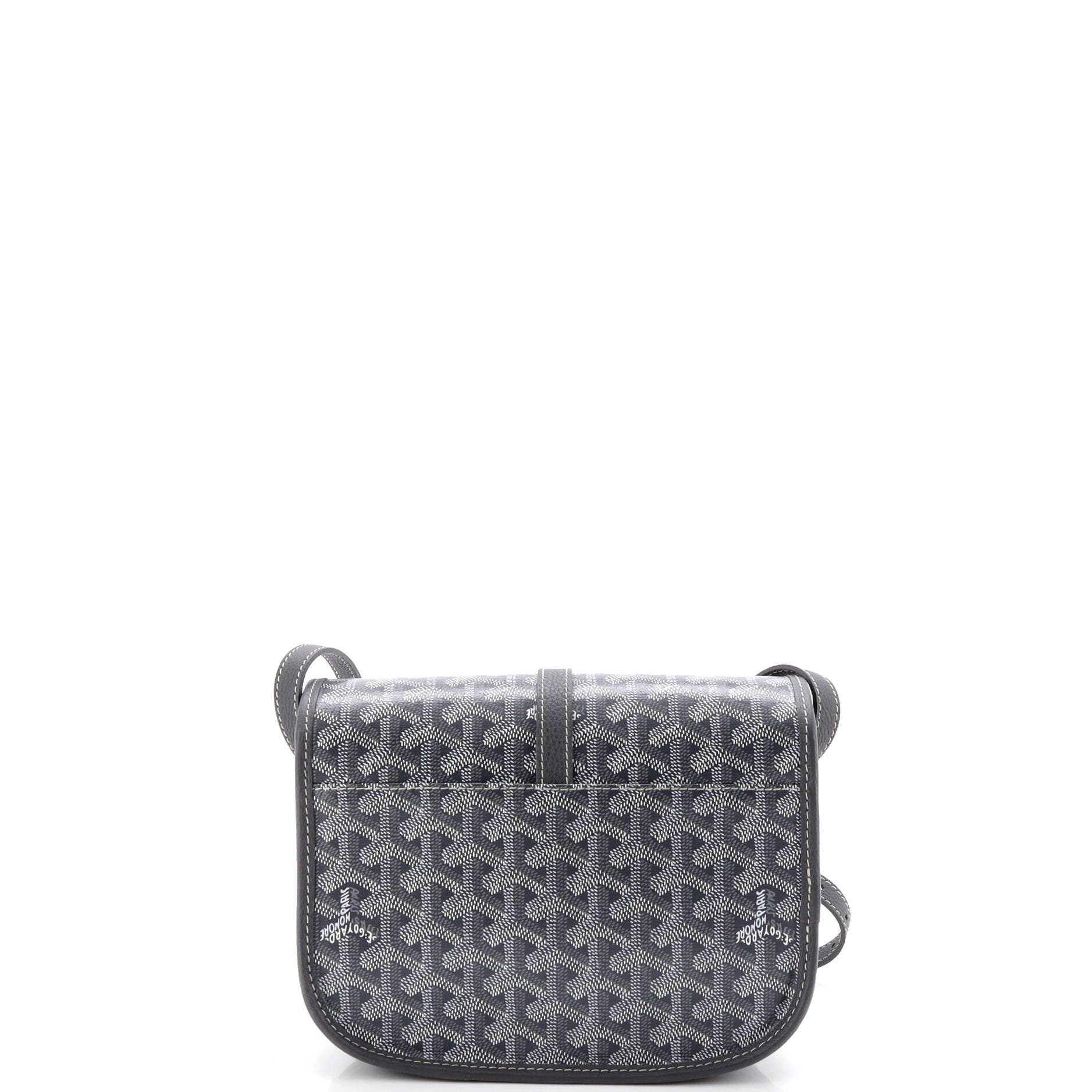 Pre-Owned Goyard Belvedere II Messenger Bag Coated Canvas PM, Alternate, color, Gray