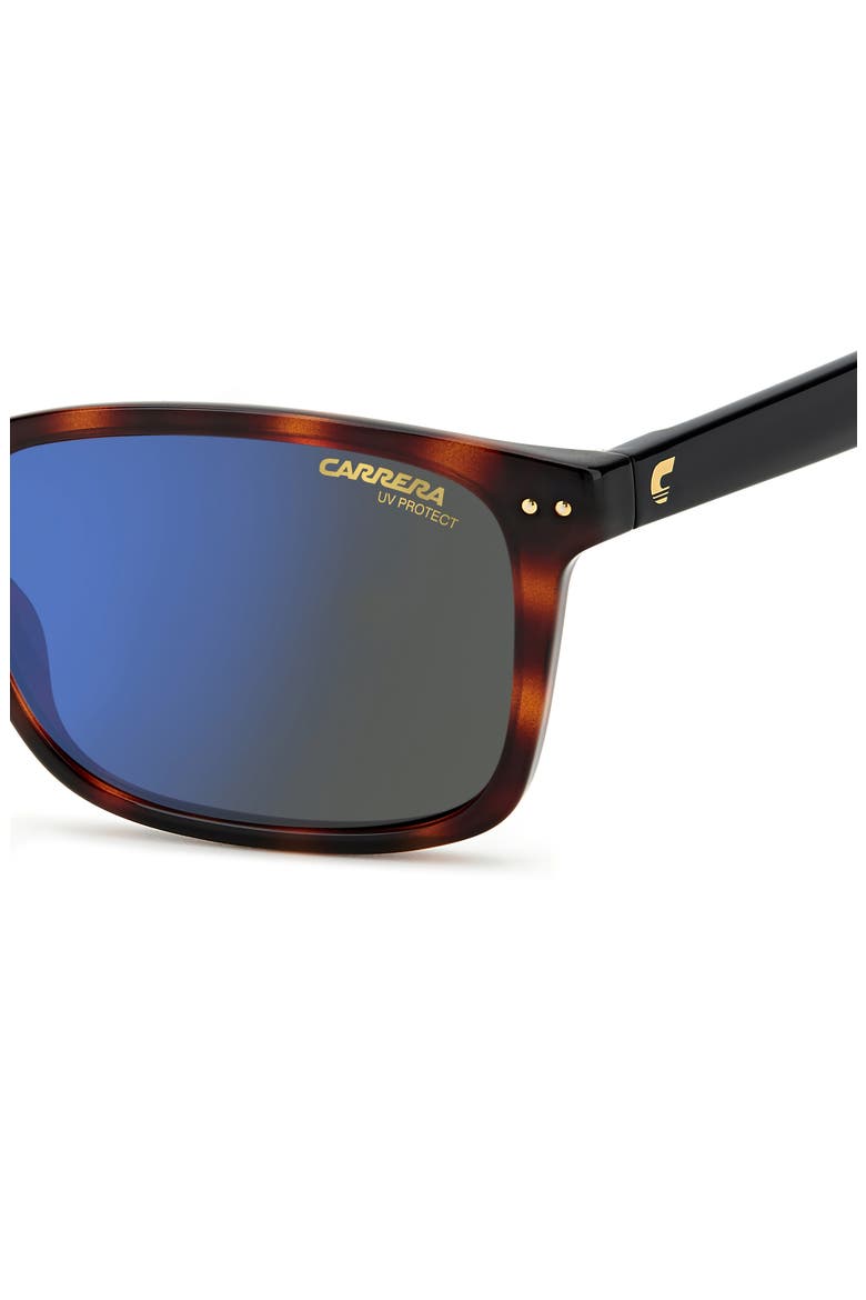 50mm Square Sunglasses, Alternate, color, HAVANA / GREY BLUE MIRRO