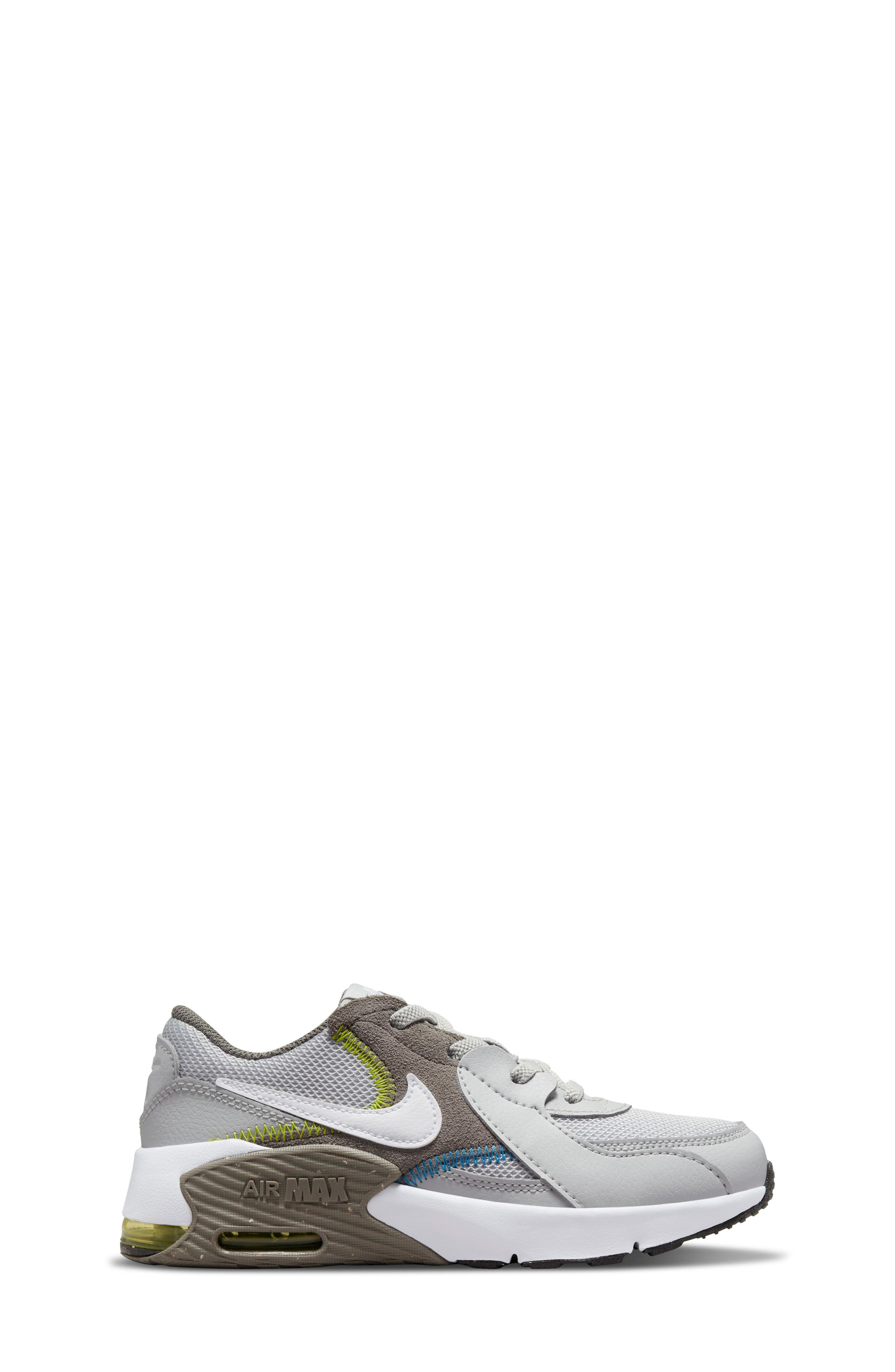 Air Max Excee PS Sneaker, Alternate, color, GREY FOG/ WHITE/ PEWTER/ GREEN