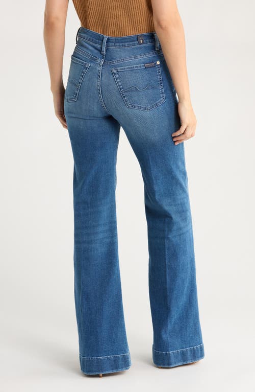 7 For All Mankind Modern Dojo Flare Leg Jeans In Blue