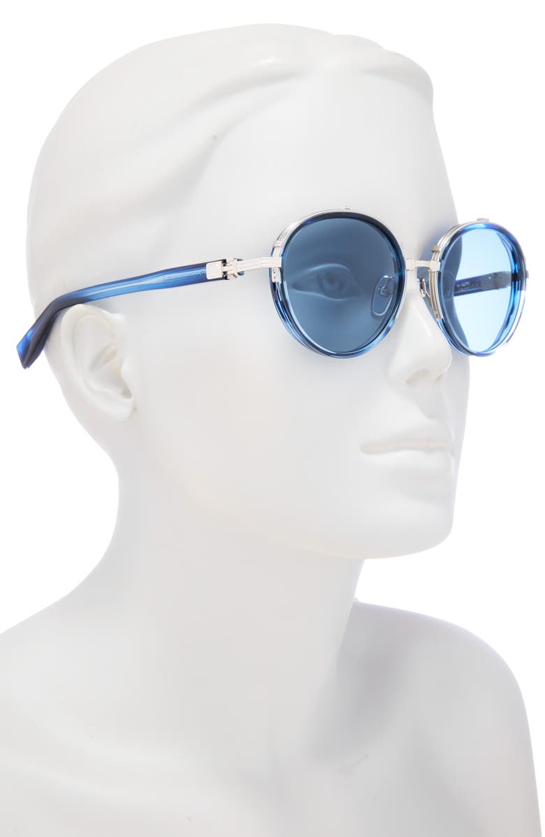 Balmain 51mm Round Novelty Sunglasses, Alternate, color,