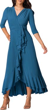 Kiyonna Veronica Ruffle Evening Gown
