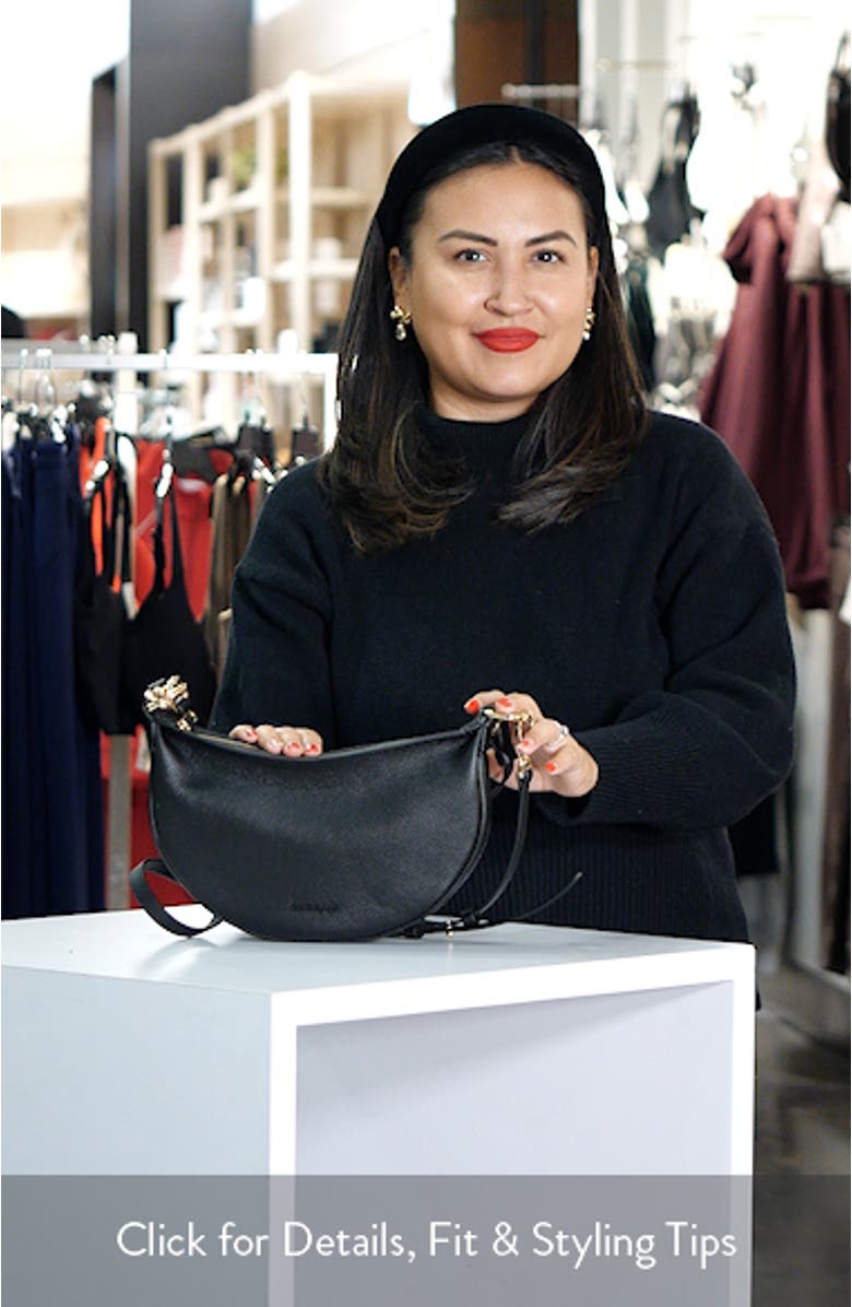 Elizabeth Raffia 
Leather Crossbody Bag, sales video thumbnail