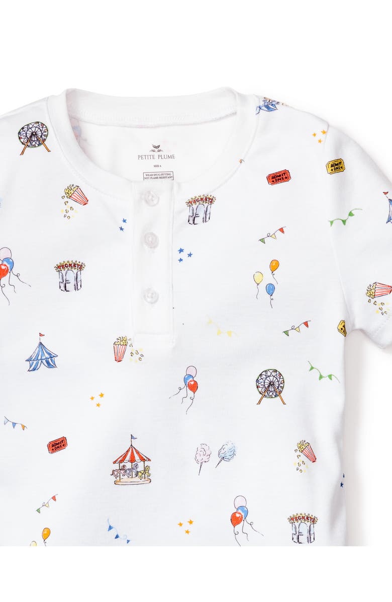 Petite Plume Kids' Fitted Pima Cotton Short Pajamas, Alternate, color, 