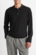Vince Long Sleeve Merino Wool Polo