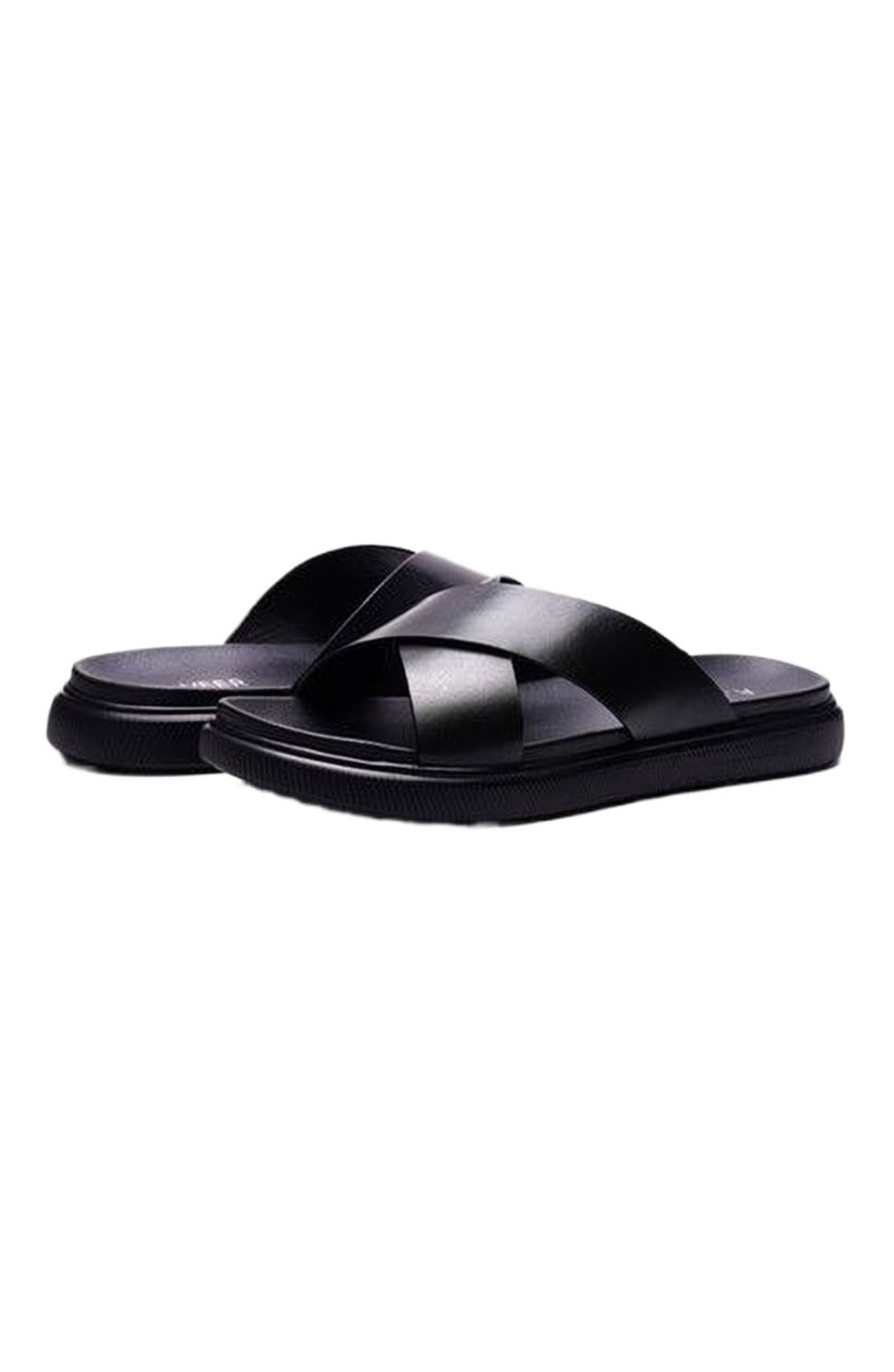 A. Veer Rioza Sandal, Alternate, color, Black Leather