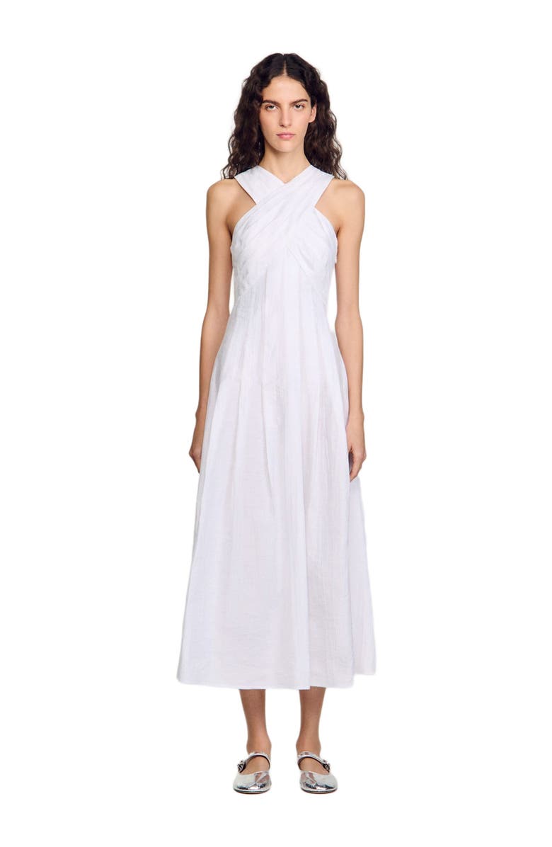 SANDRO Wrap maxi dress, Alternate, color,