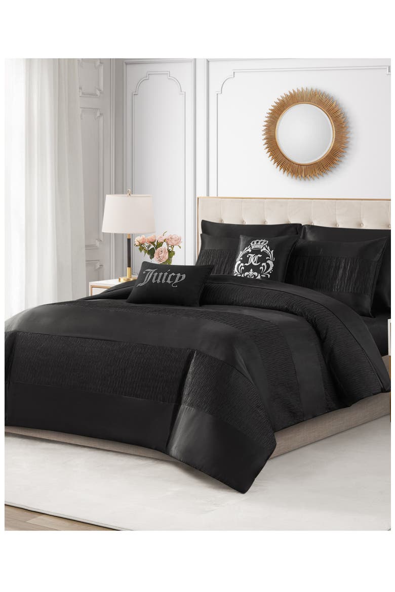 Glam Night Comforter Set, Alternate, color, BLACK