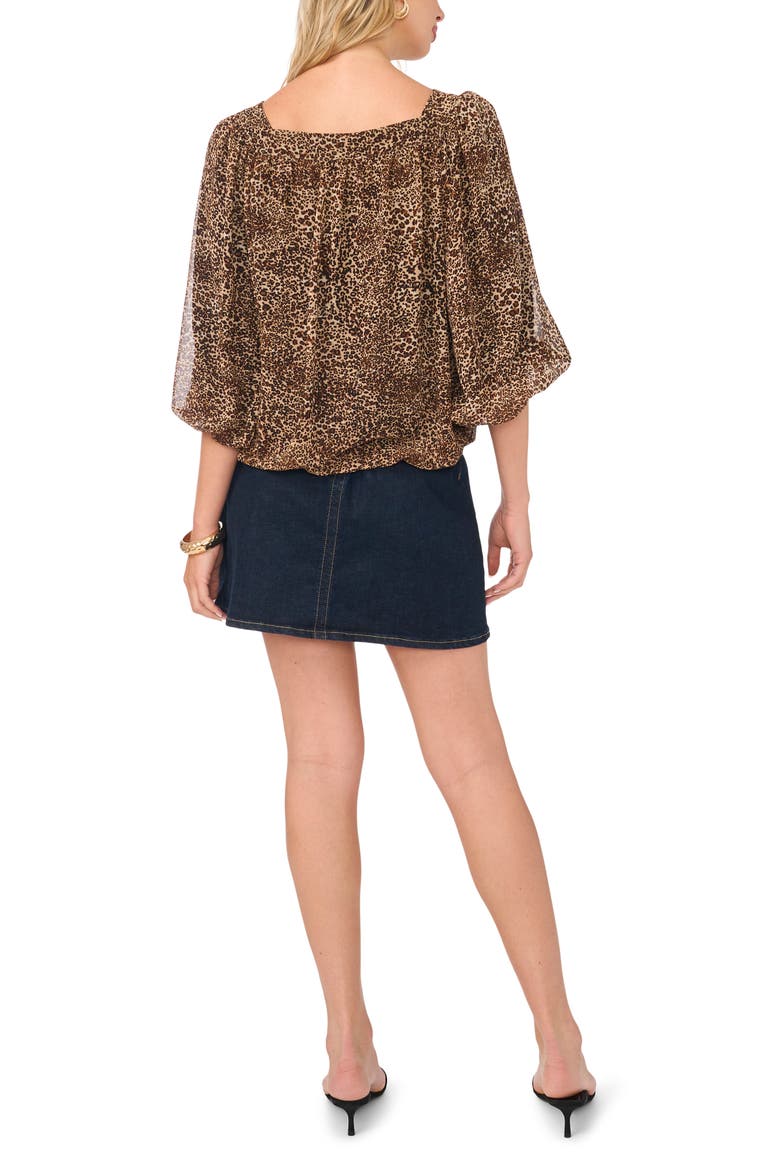 Square Neck Bubble Top, Alternate, color, RICH BLACK