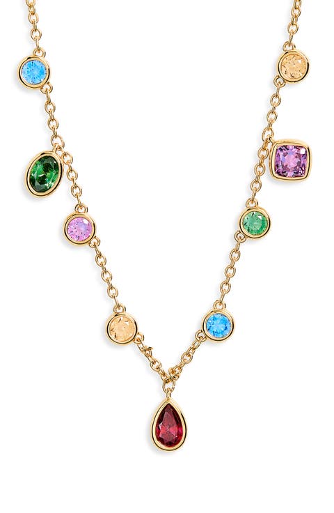 Millenia Cushion Cut Crystal Pendant Necklace