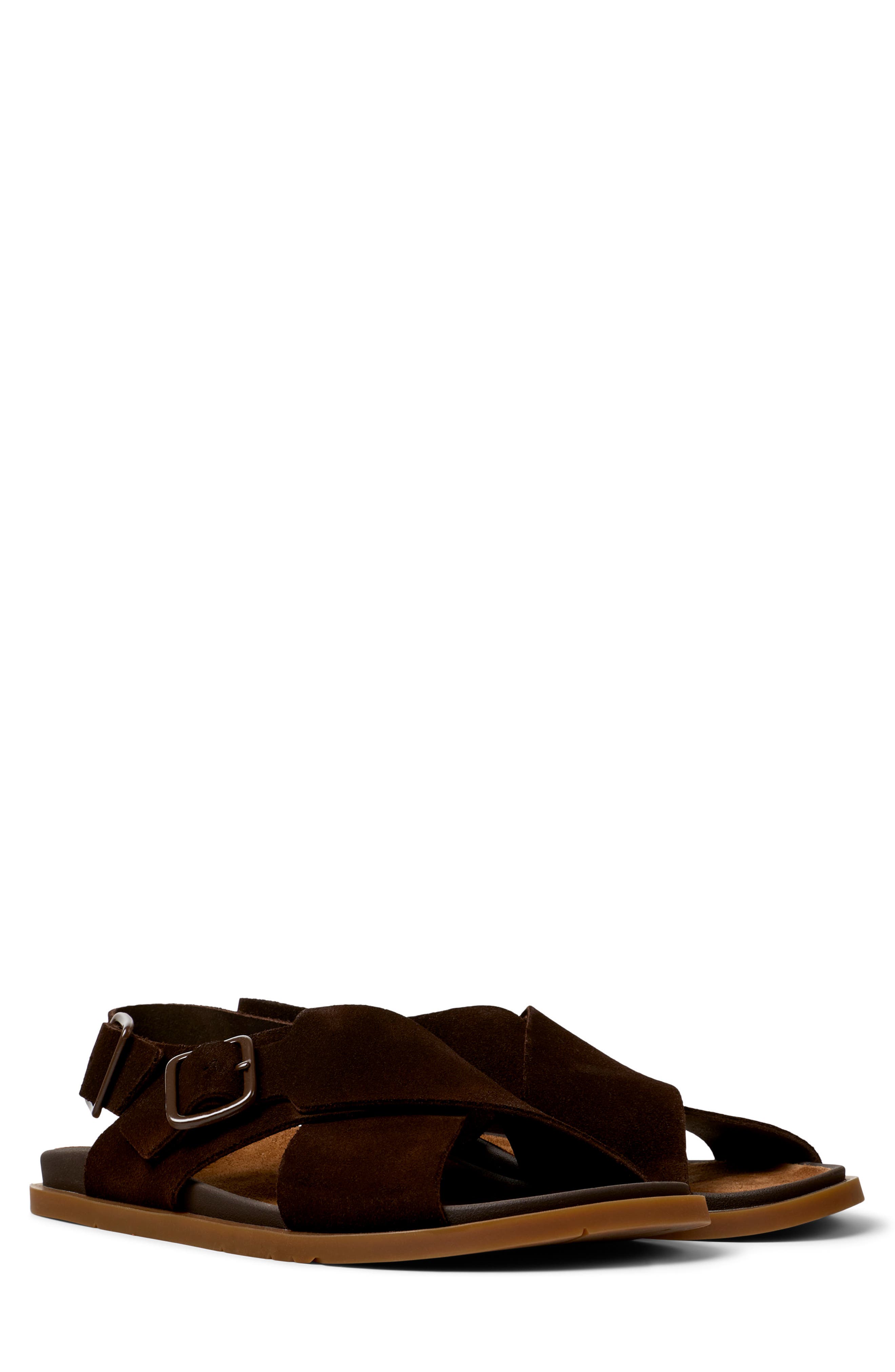 Camper Lluc X-Strap Sandal, Main, color, Medium Brown