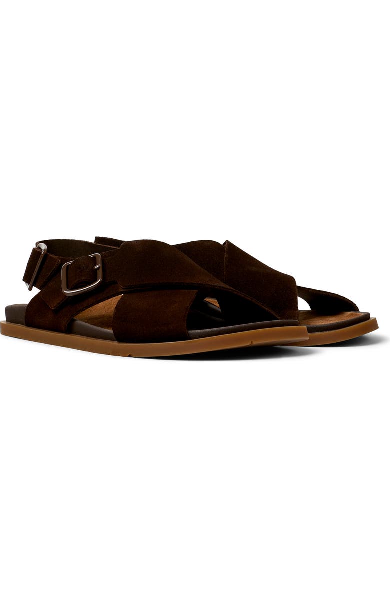 Camper Lluc X-Strap Sandal, Main, color, Medium Brown