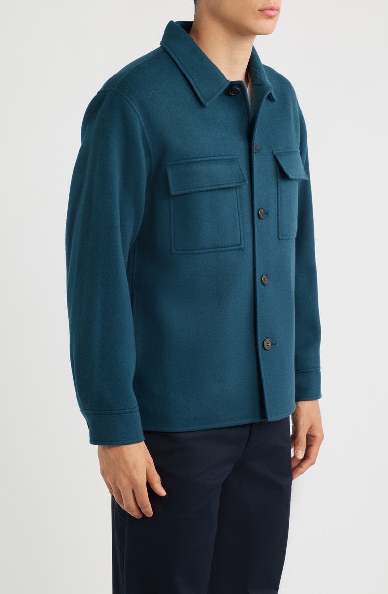 Theory Clyfford Wool & Cashmere Shirt Jacket, Alternate, color, Galaxy