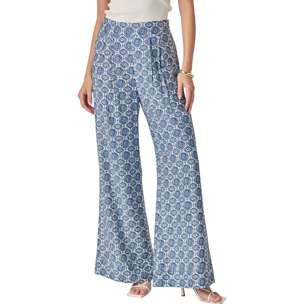 English Factory Print Wide Leg Pants