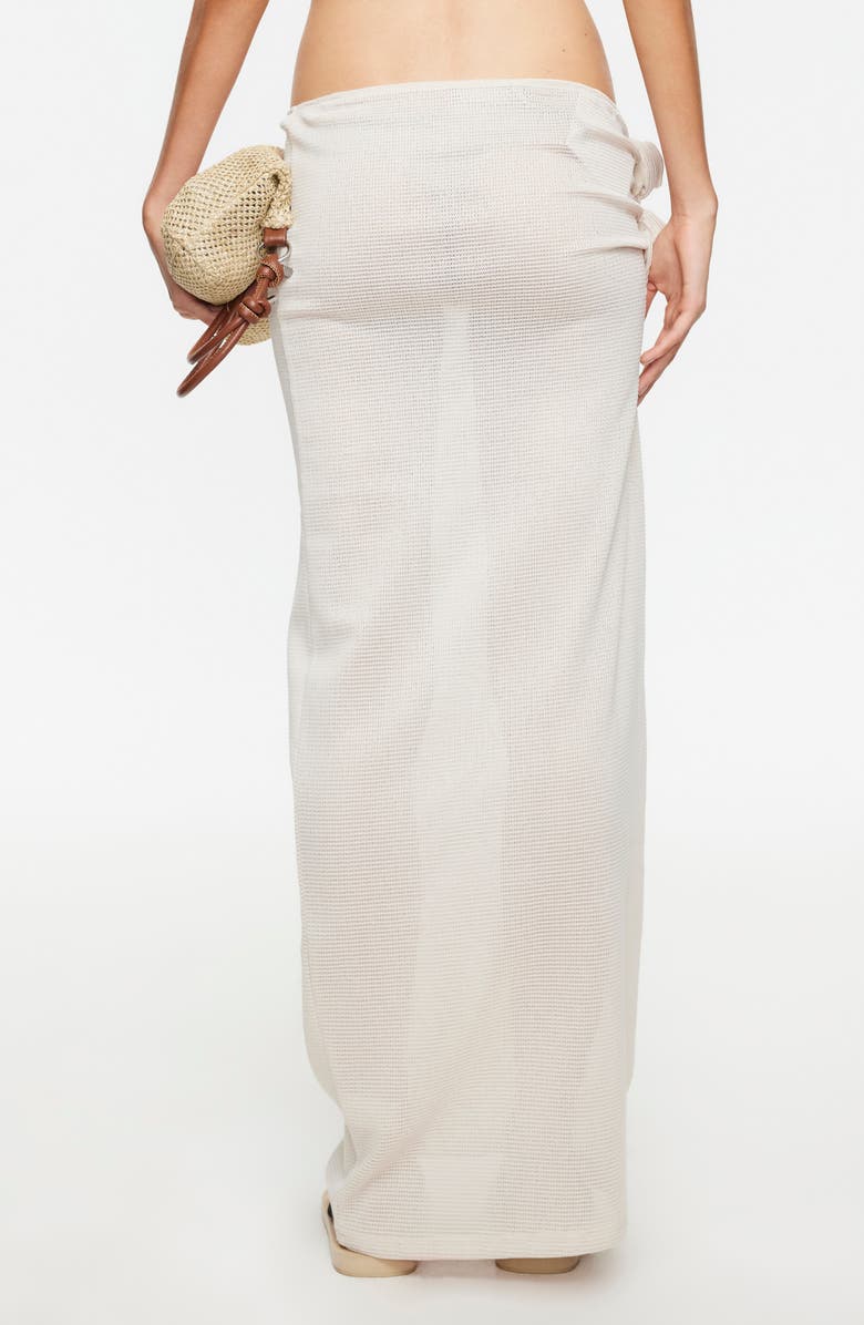 LIONESS Soul Mate Cover-Up Maxi Skirt, Alternate, color, Sand