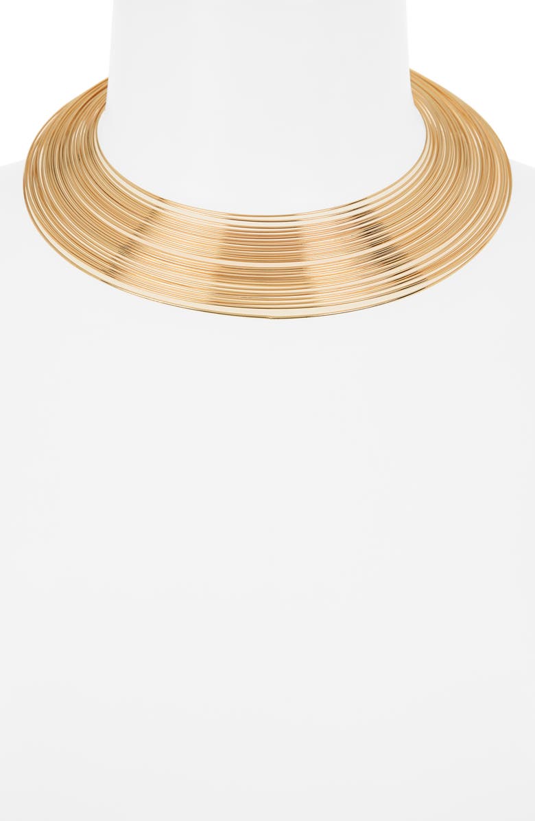Kenneth Jay Lane Wire Open Collar Necklace, Alternate, color,