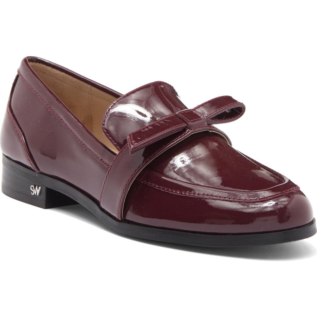 Stuart Weitzman Emma Bow Loafer In Cabernet