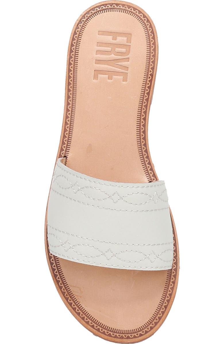 Frye Ava Slide Sandal, Alternate, color, White