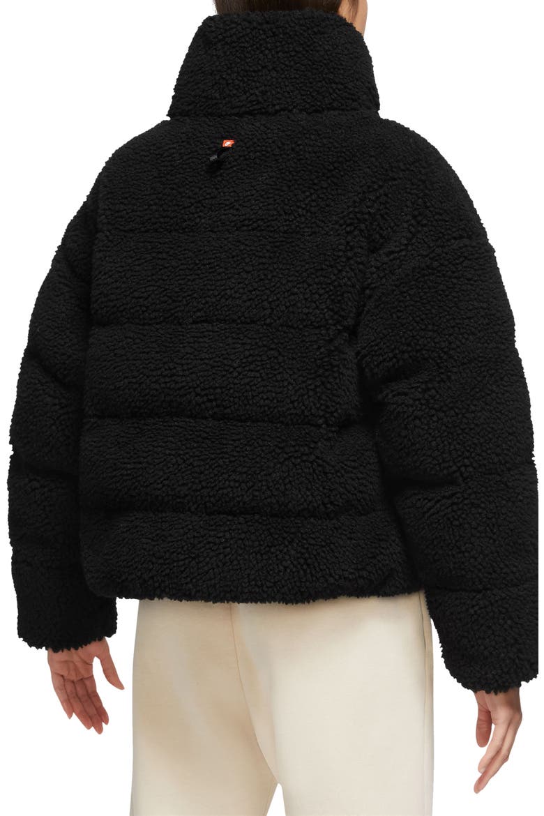 Sportswear Therma-FIT City Series High Pile Fleece Jacket, Alternate, color, BLACK/ BLACK/ WHITE