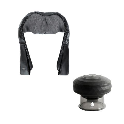 Cupping Therapy Device & 3D Shiatsu Electric Back Massager with Heat
