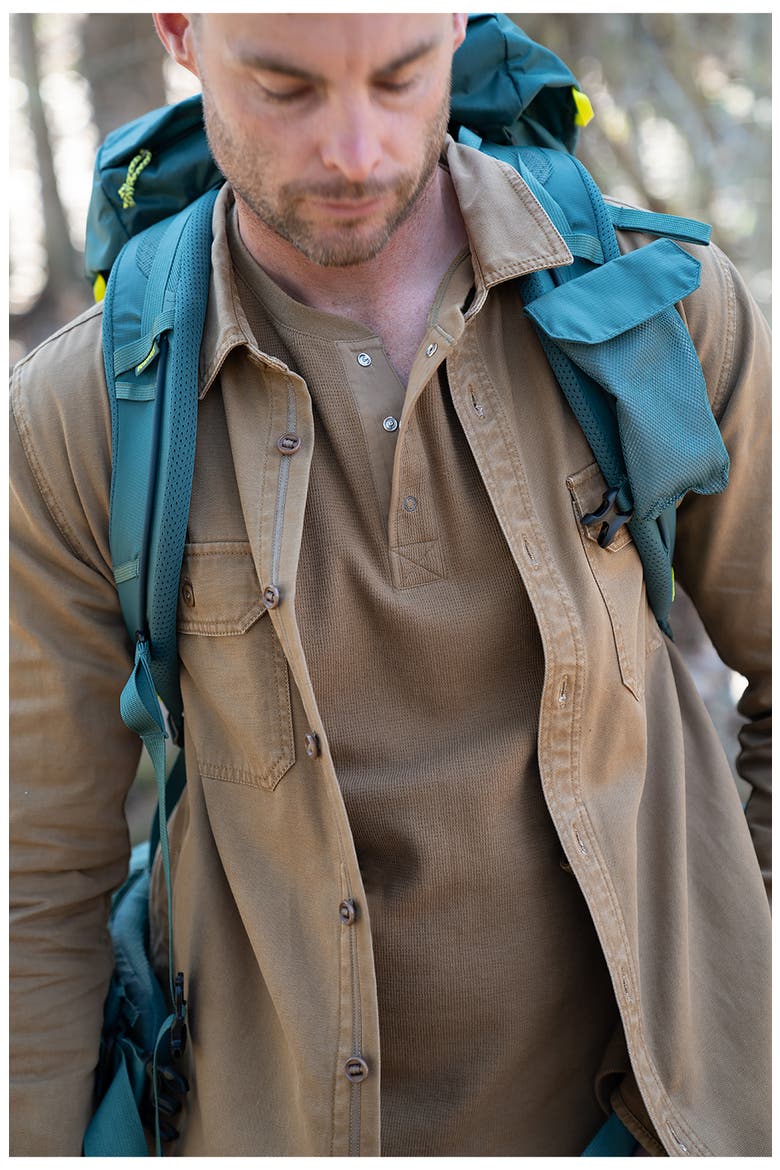 Cotton Canvas Shirt Jacket, Alternate, color, WALNUT