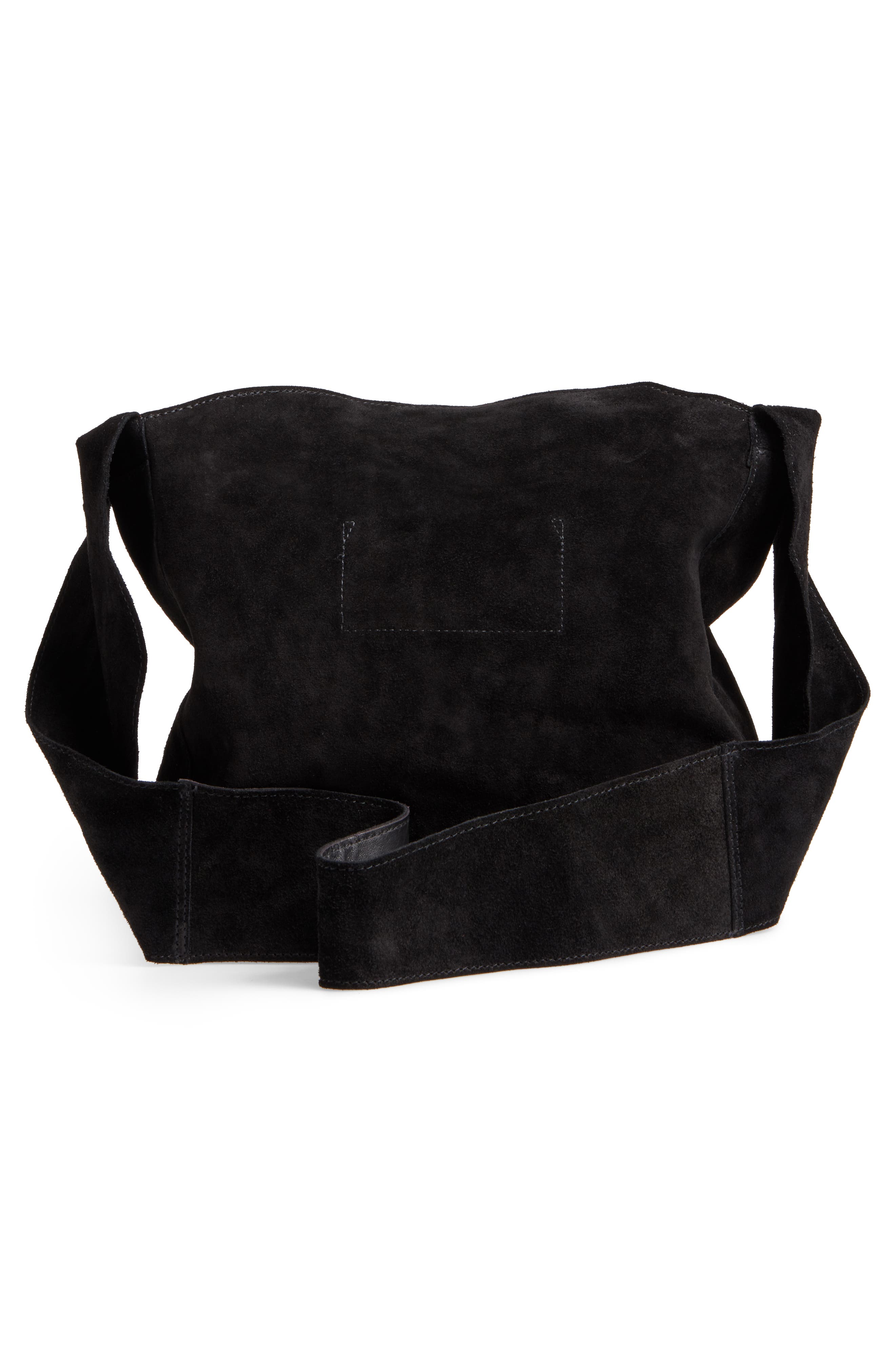 Topshop Susie Mini Leather Hobo, Alternate, color, 