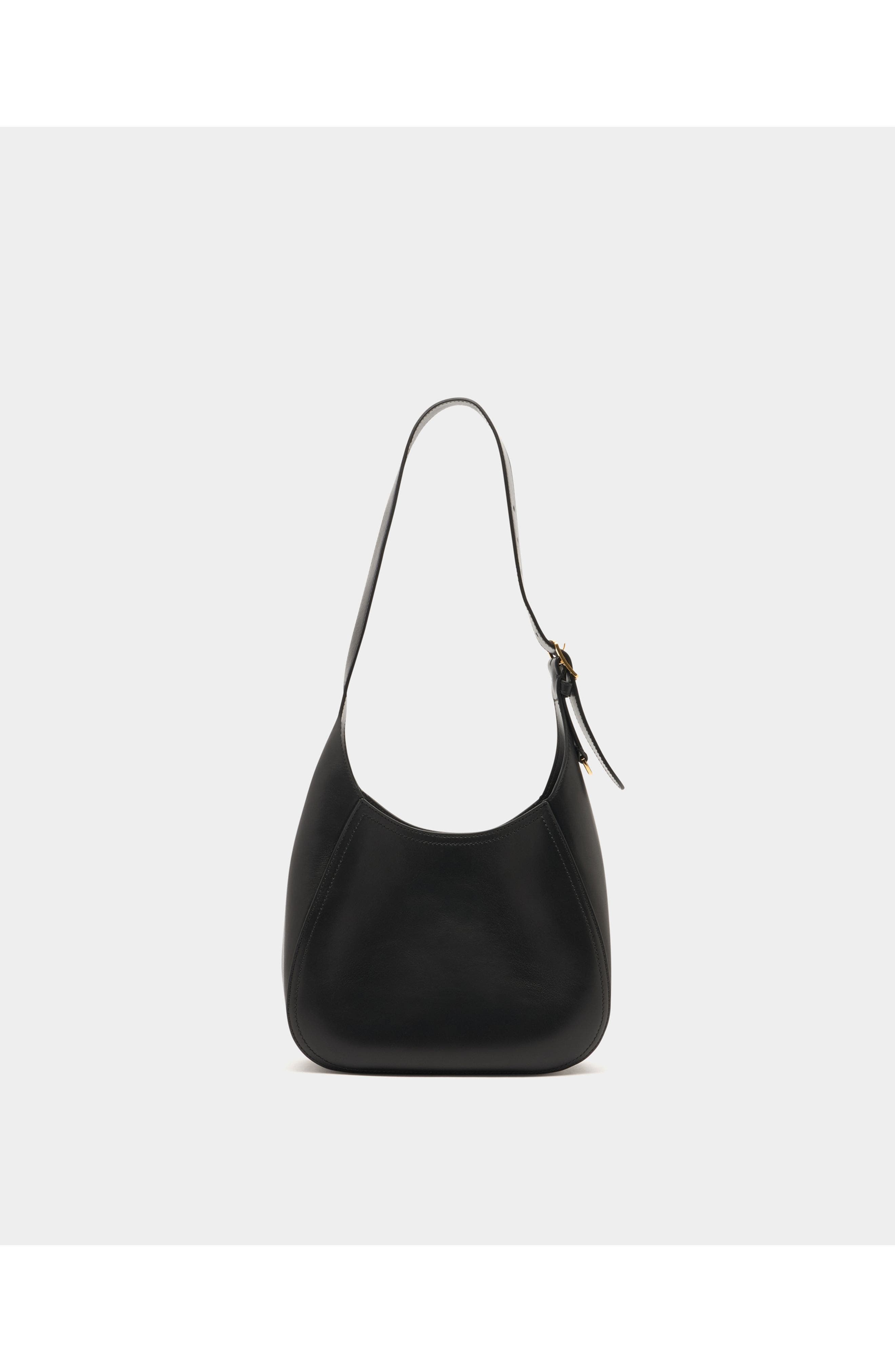 Bally Althea Small Hobo Bag in Leather, Alternate, color, Black