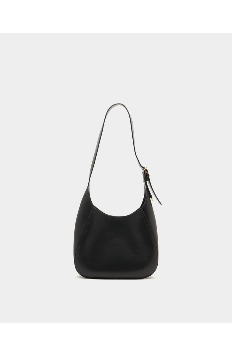Bally Althea Small Hobo Bag in Leather, Alternate, color, Black