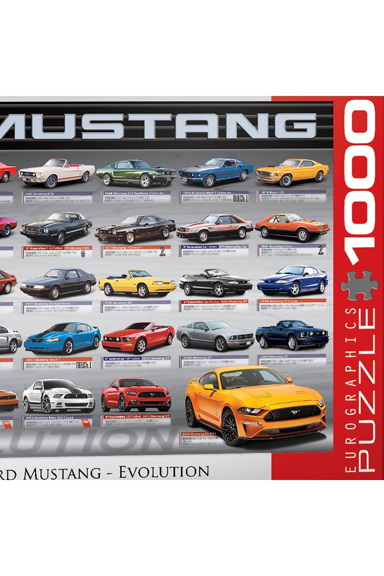 Ford Mustang Evolution 50th Anniversary Puzzle, 1000 Pieces, Alternate, color, Multicolored