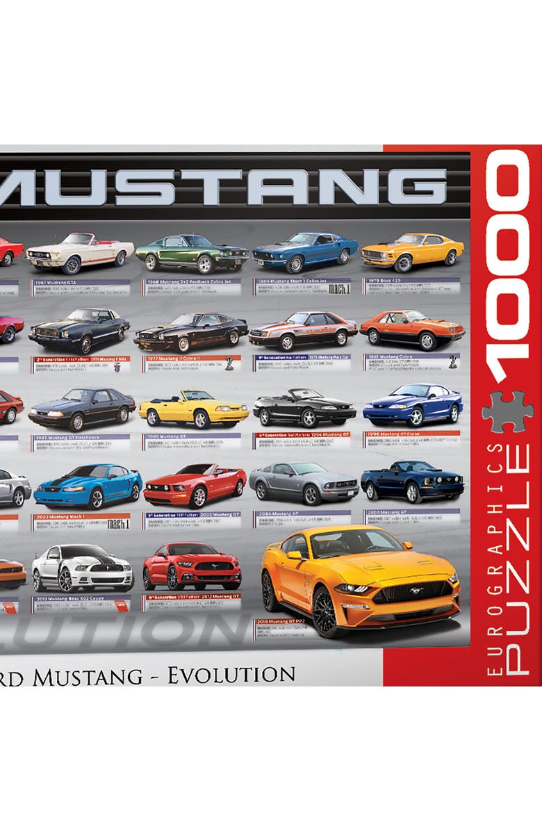 Eurographics Ford Mustang Evolution 50th Anniversary Puzzle, 1000 Pieces, Alternate, color, Multicolored