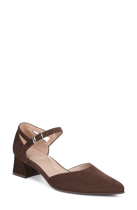 Maddox Ankle Strap Pointed Toe Pump