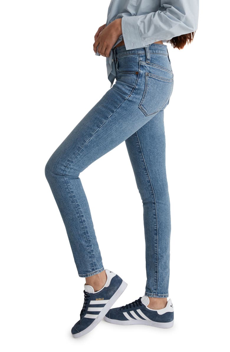Madewell Mid Rise Skinny Jeans, Alternate, color, 