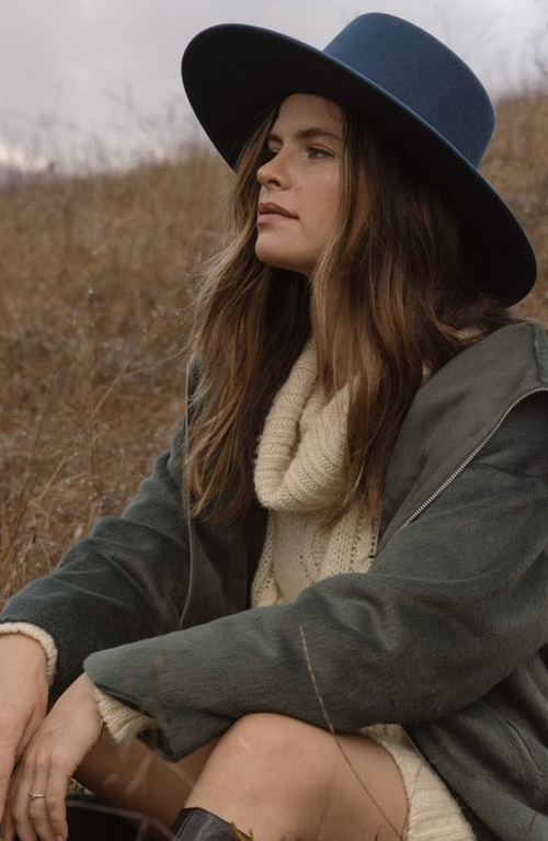 W Y E T H Jess Boater Hat In Blue