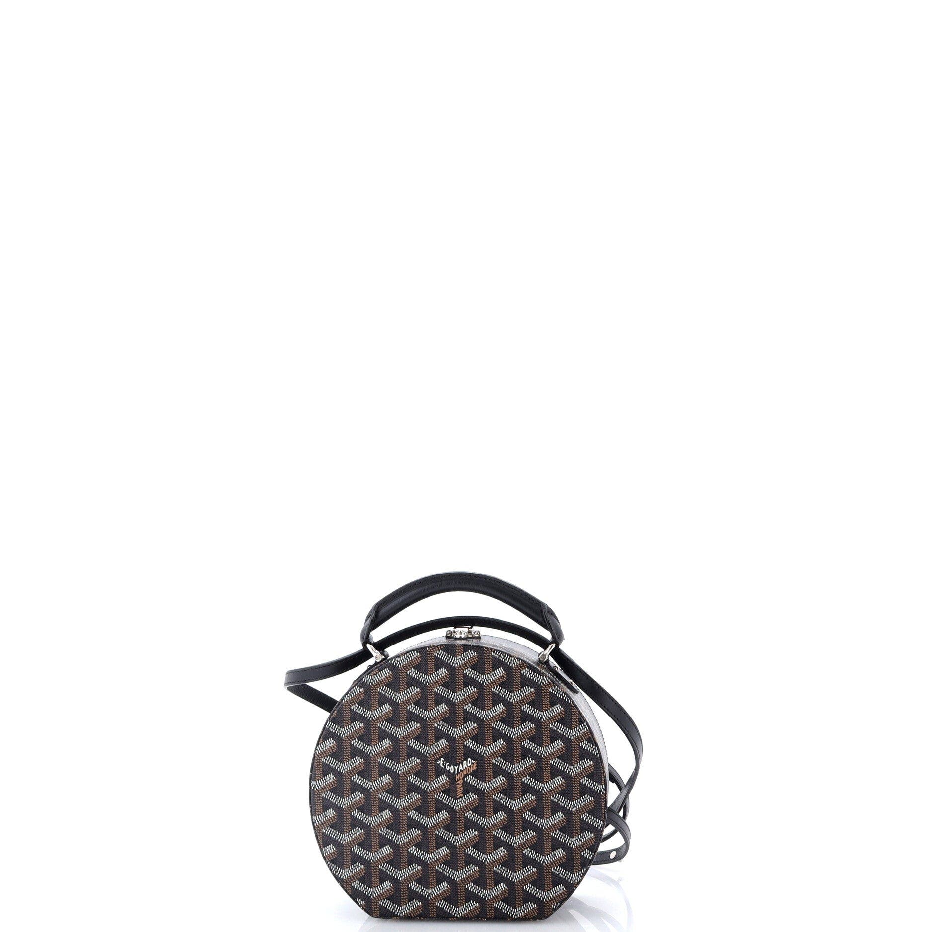 Alto Hatbox Bag Coated Canvas, Alternate, color, Black