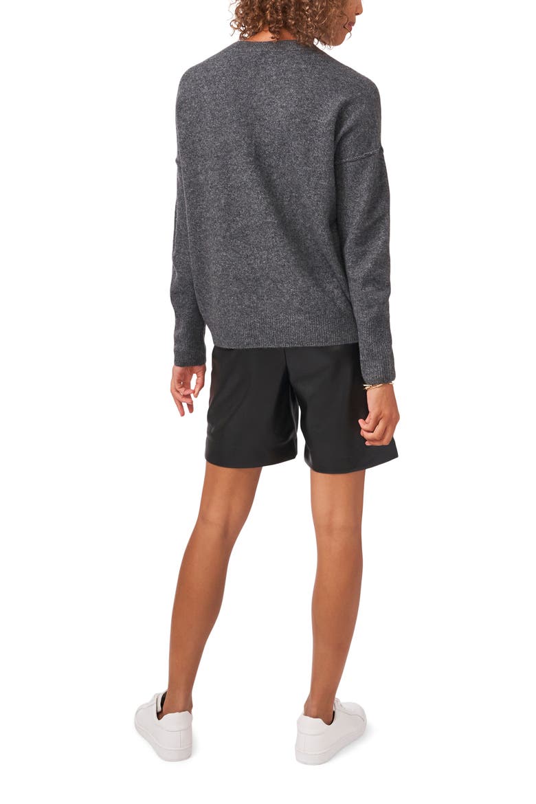 Exposed Seam Crewneck Sweater, Alternate, color, MEDIUM HEATHER GREY