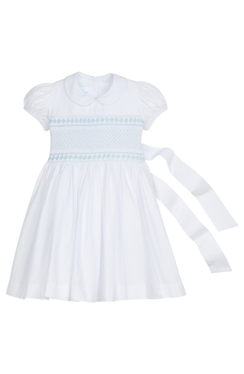 Little English Kids' Smocked Emery Dress, Main, color, Light Blue