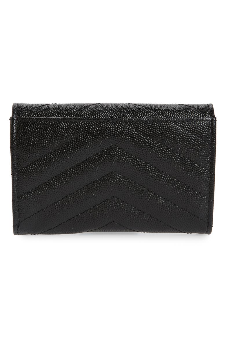 Monogram Quilted Leather French Wallet, Alternate, color, NOIR