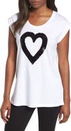 Kenneth Cole New York Sequin Heart Top