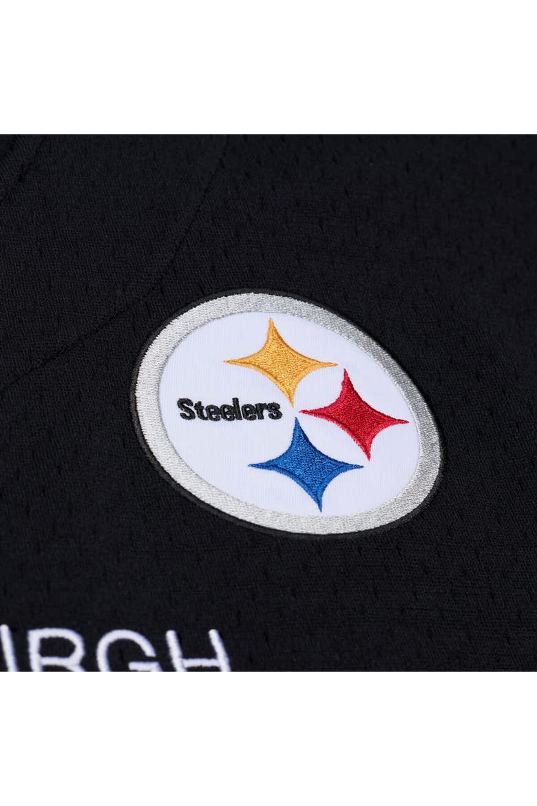 Men's Mitchell & Ness  Black Pittsburgh Steelers Head Coach Mesh Full-Button Fashion Jersey, Alternate, color, Black