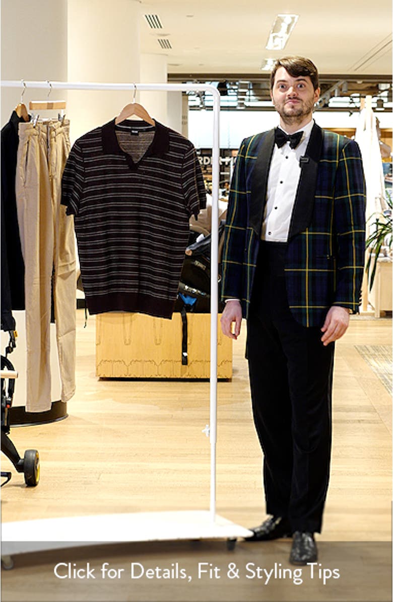 H-Narciso Stripe Johnny Collar Polo, sales video thumbnail