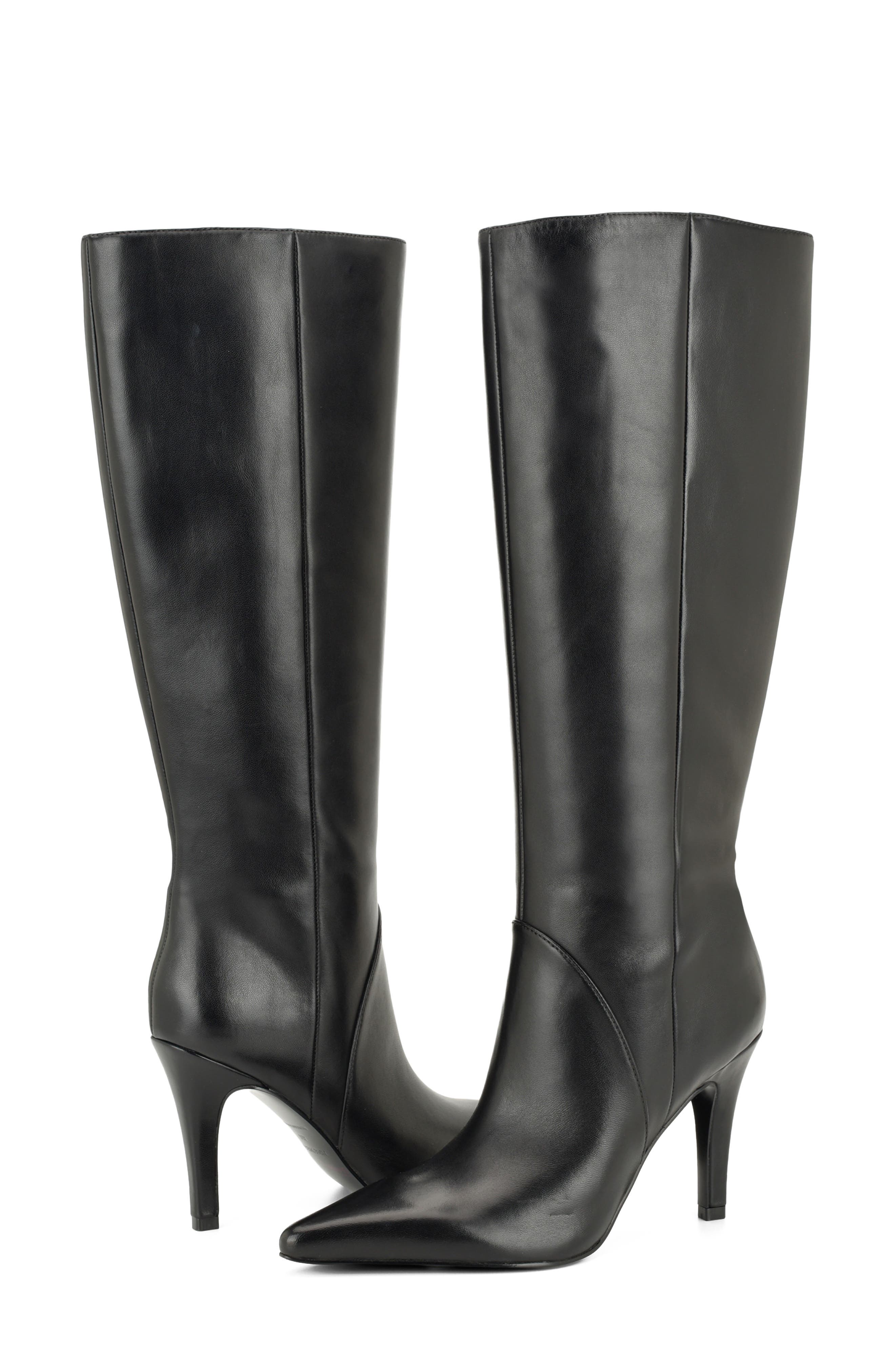 Korin Wide Calf Knee High Boot, Alternate, color, BLACK