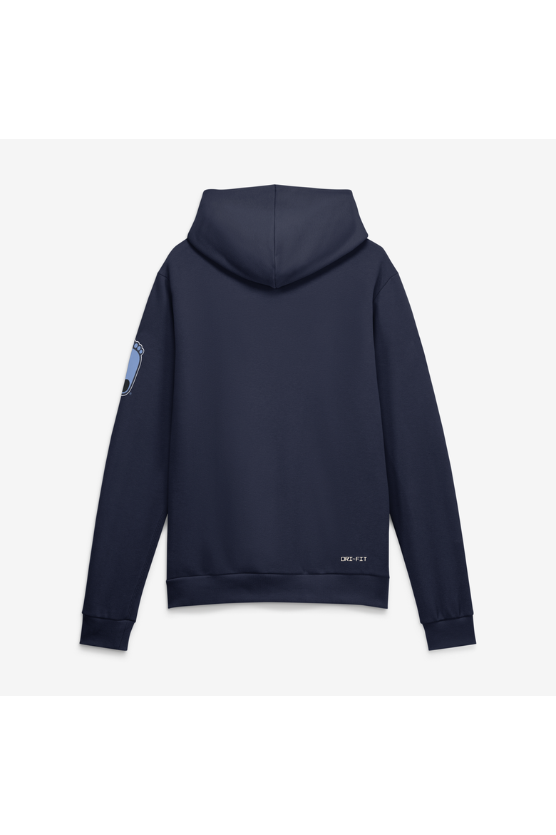 Men's Jordan Brand Navy North Carolina Tar Heels 2026 Sideline Standard Issue Dri-FIT Hoodie, Alternate, color, Navy