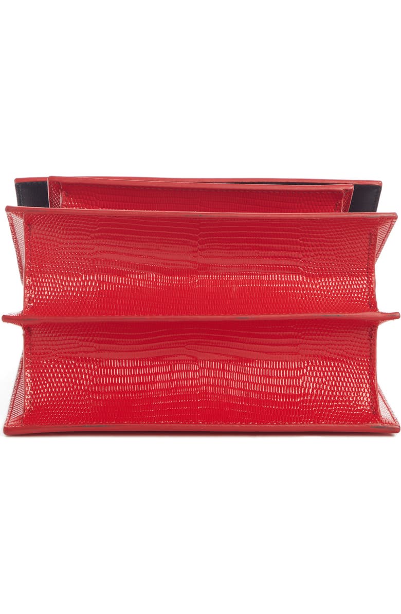 Balenciaga Sharp Reptile Embossed Lambskin Leather Shoulder Bag, Alternate, color,