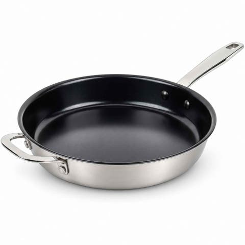 Maestro Nonstick Stainless Steel Frying Pan